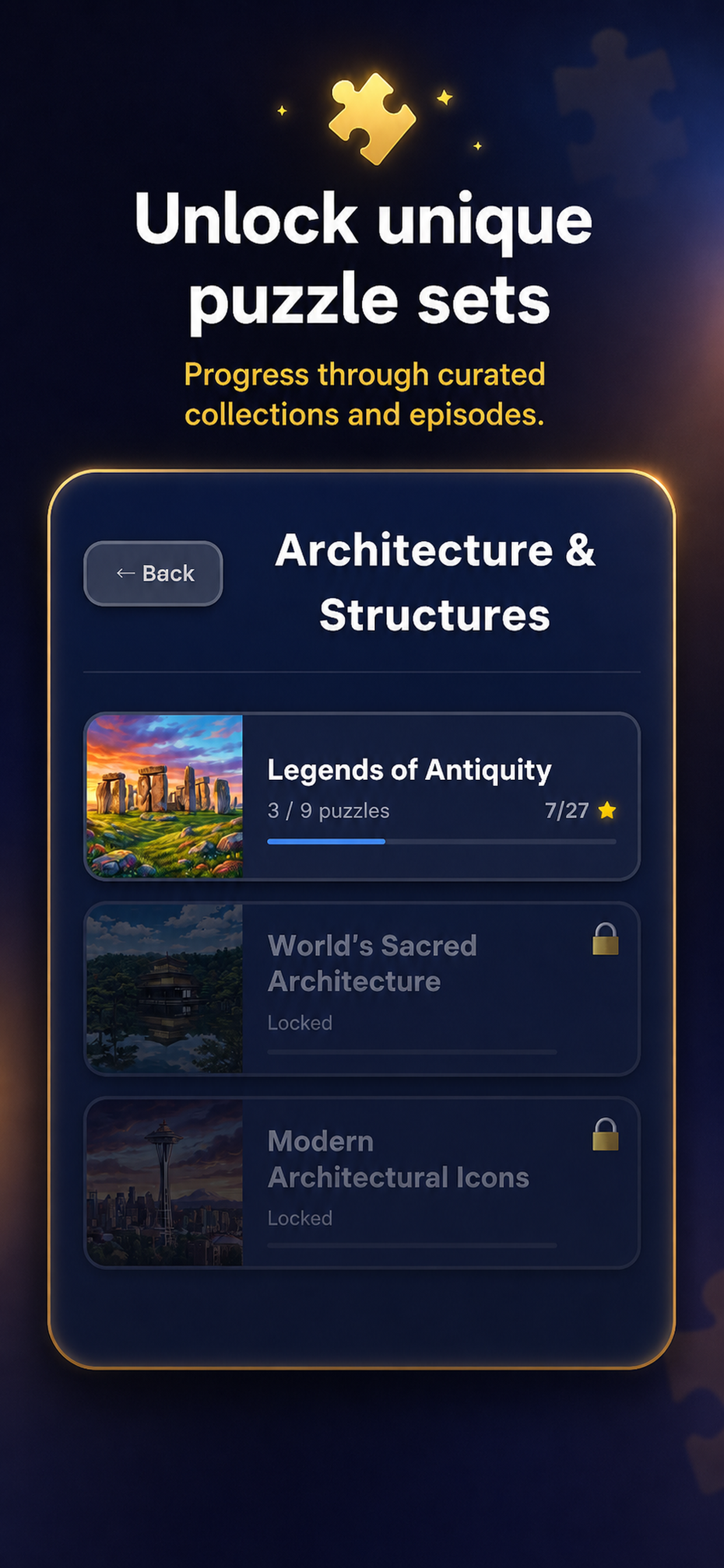 Unlock unique puzzle sets in Varia Jigsaw
